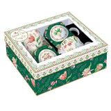 Bögre Virágos porcelán bögre 4 db szett díszdobozban Botanic Chic