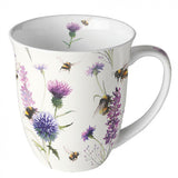 Bögre Virágos porcelán bögre Méhek a réten