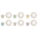 Bögre Virágos porcelán kávés csésze aljjal 6 db szett Coffee Mania Meadow Flowers
