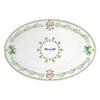 Bögre Virágos porcelán kínáló ovális tálca 35x23,5 cm díszdobozban Botanic Chic