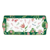Bögre Virágos porcelán kínáló tálca 35x15 cm díszdobozban Botanic Chic