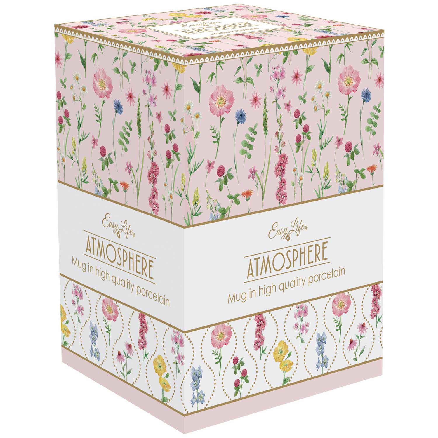 Bögre Virágos porcelán nagy bögre 600 ml Coffee Mania Meadow Flowers