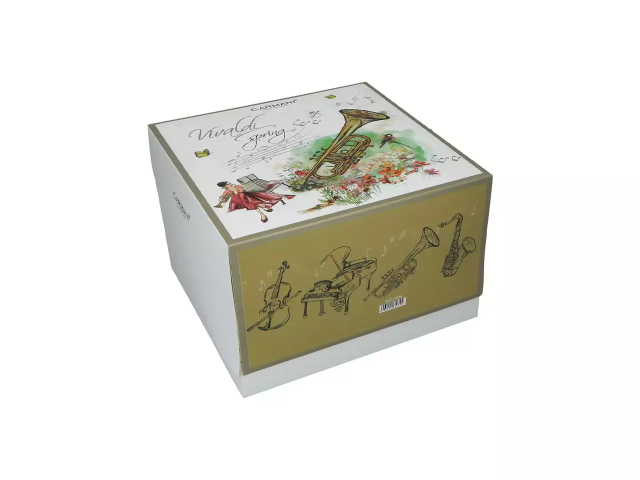 Vivaldi porcelán bögre díszdobozban - 400 ml Négy évszak Tavasz