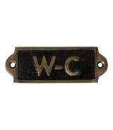 Fürdőszoba bútor WC ajtó tábla felirat fém