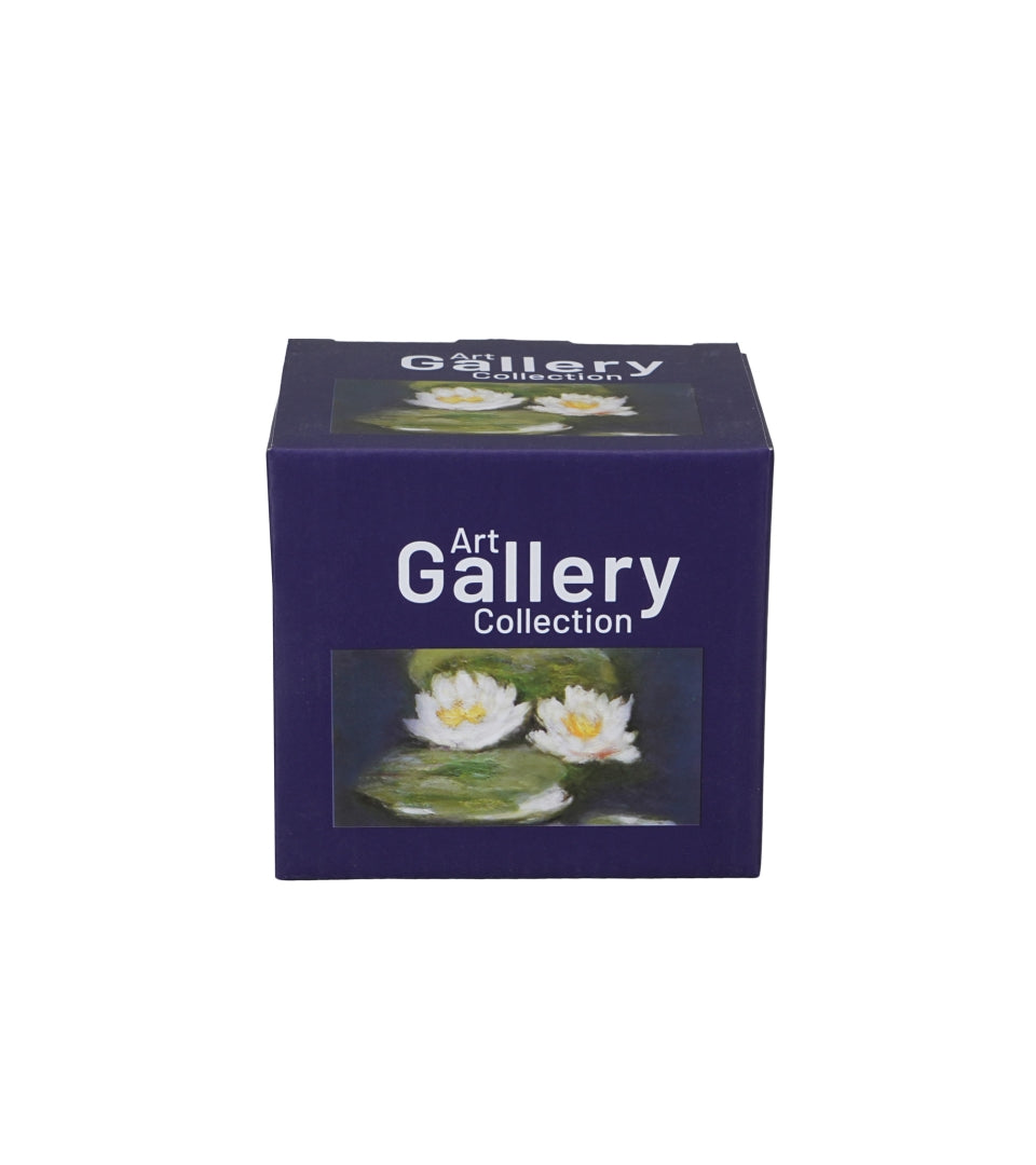 Monet porcelán öblös teás bögre fém szűrővel - 430 ml - Vízililiom