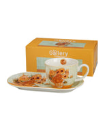 Porcelán reggeliző csésze aljjal 450 ml Van Gogh Napraforgók