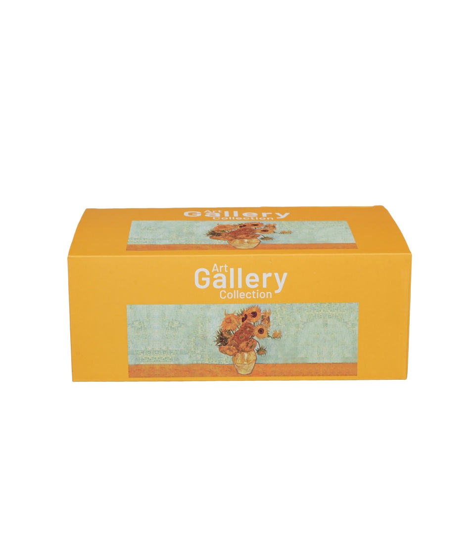 Porcelán reggeliző csésze aljjal 450 ml Van Gogh Napraforgók