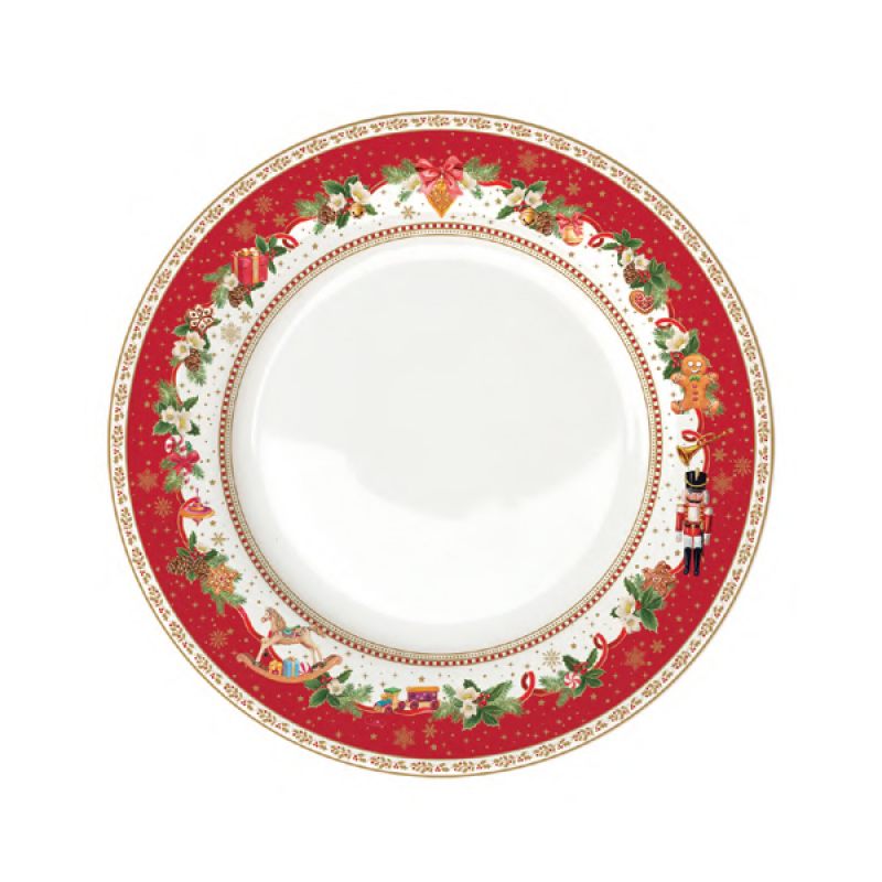 Tányér, étkészlet 18 részes karácsonyi porcelán étkészlet Christmas Memories