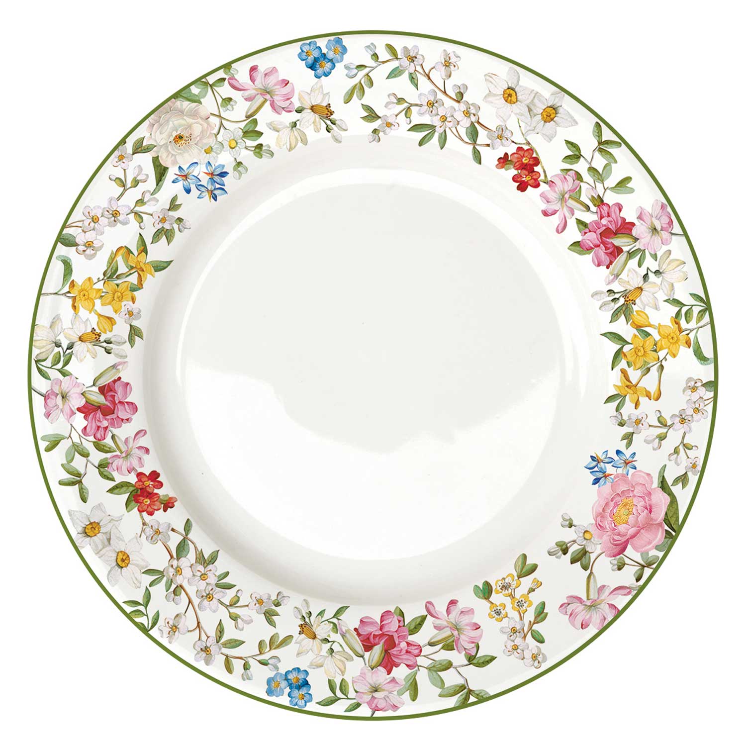 Tányér, étkészlet 18 részes porcelán étkészlet virág mintás Garden Dreams