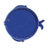 Tányér, étkészlet 18 részes Porcelán mediterrán étkészlet hal alakú tányérokkal blue