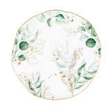 Tányér, étkészlet 18 részes prémium porcelán étkészlet levél mintás Botanique
