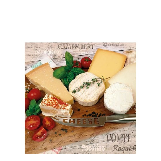 Szalvéta Palette Of Cheeses papírszalvéta