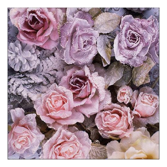 Szalvéta Karácsonyi papírszalvéta Winter Roses