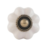 Fogantyú Ajtófogantyú kerámia 3 cm,bordázott, beige