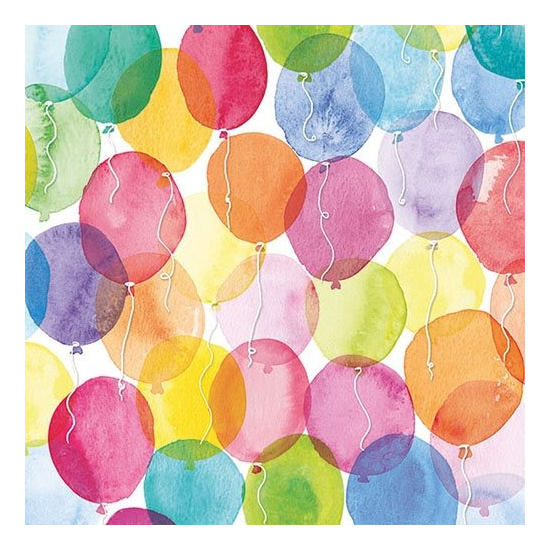 Szalvéta Aquarell Balloons papírszalvéta