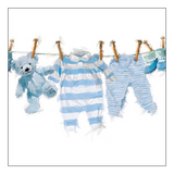 Szalvéta Baby Boy Clothes papírszalvéta 33x33 cm
