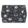 Tálca Barista kávé mintás műanyag kínáló tálca 33x22 cm