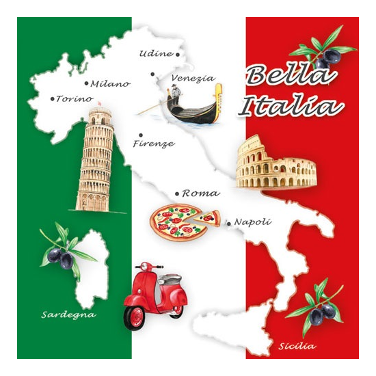 Szalvéta Bella Italia papírszalvéta
