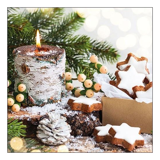 Szalvéta Birchwooden Candle papírszalvéta