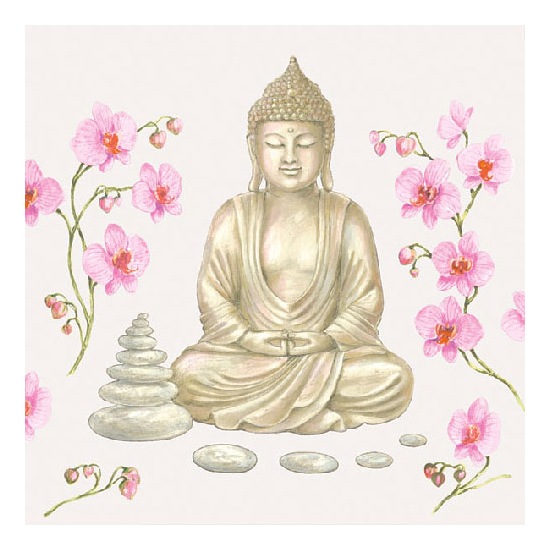 Szalvéta Buddha papírszalvéta