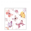 Szalvéta Butterfly Collection rose papírszalvéta 25x25 cm 20 db-os