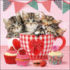 Szalvéta Cicás papírszalvéta Cats in Tea Cups 33x33 cm
