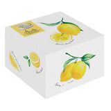 Bögre, csésze Citrom mintás porcelán teáscsésze aljjal díszdobozban - Amalfi