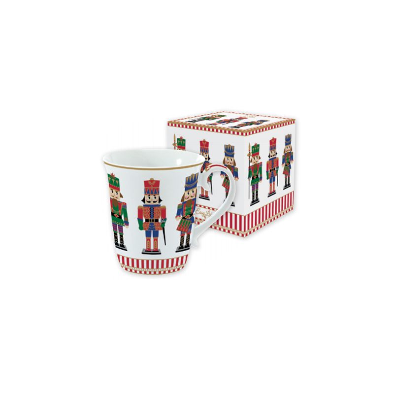 Bögre, csésze Diótörő karácsonyi porcelán bögre díszdobozban, 275 ml - Nutcrackers
