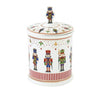 Cukortartó Diótörő karácsonyi porcelán keksztároló, 14x20 cm, díszdobozban - Nutcrackers