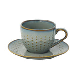 Bögre, csésze Drops Celadon modern porcelán eszpresszó kávés csésze