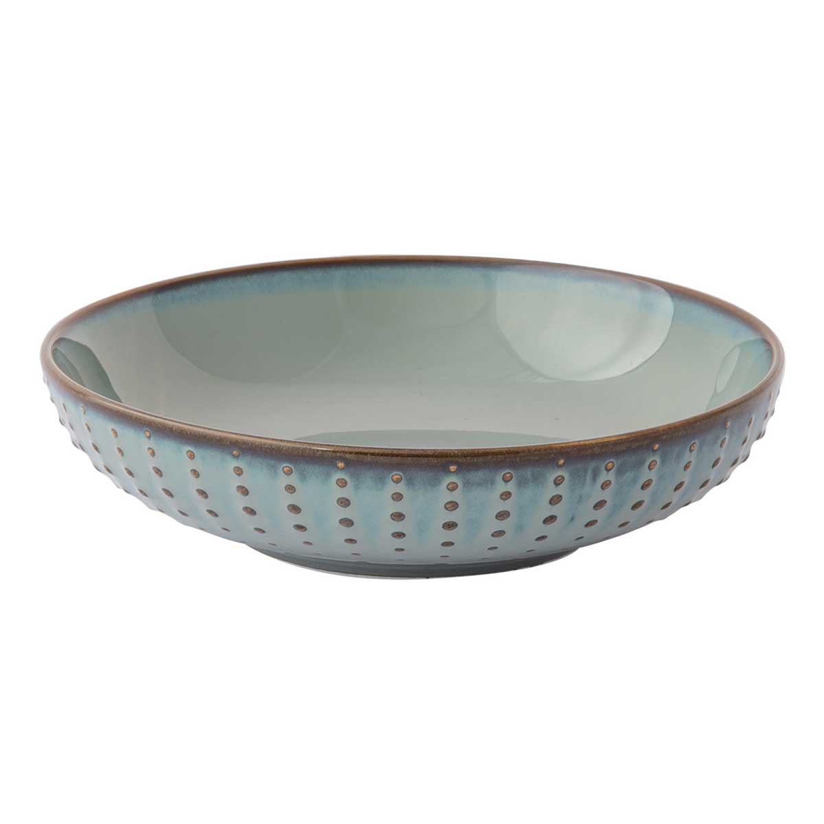 Tányér, étkészlet Drops Celadon modern porcelán mélytányér