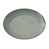 Tálka Drops Celadon porcelán ovális sültes tál