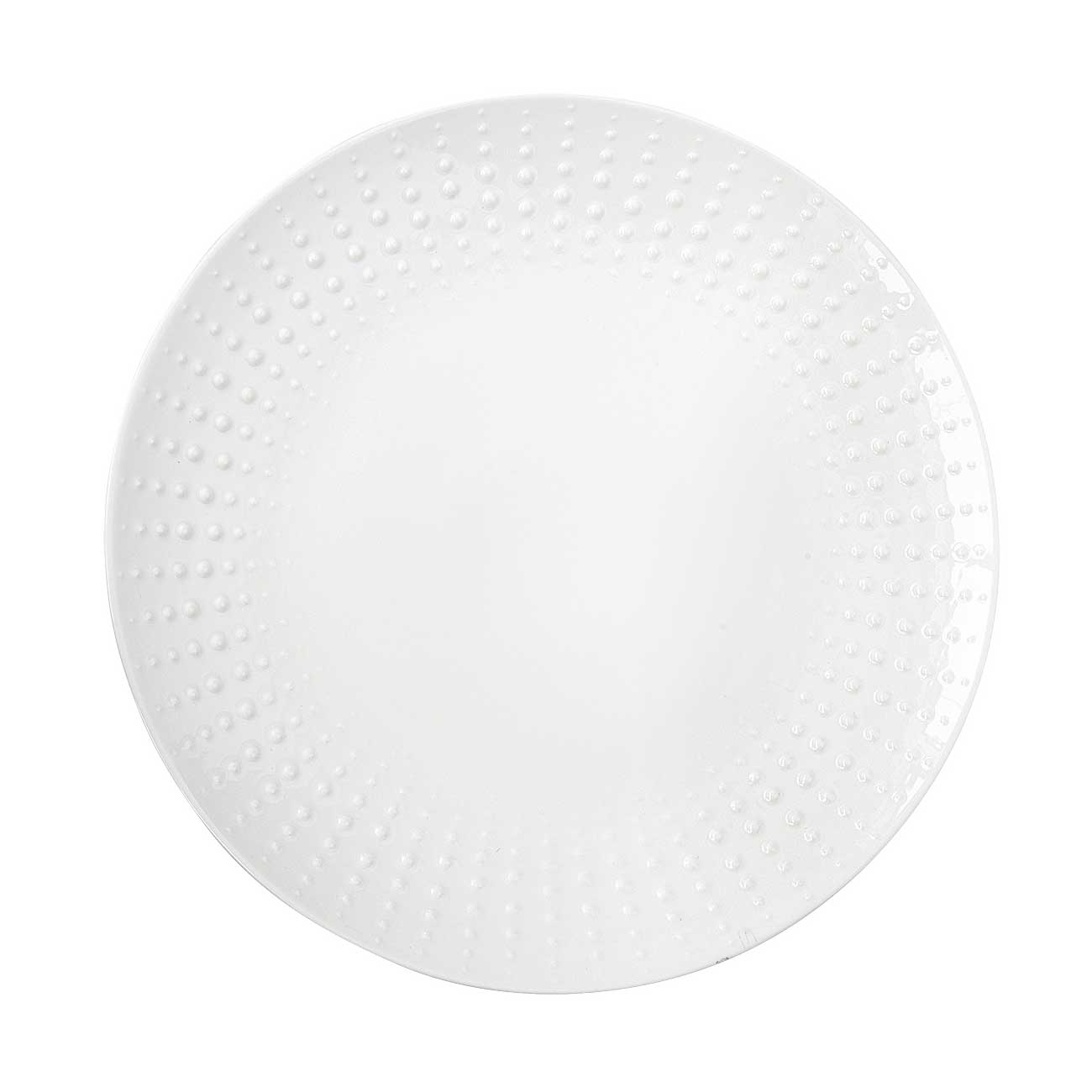 Tányér, étkészlet Drops fehér modern porcelán desszertes tányér