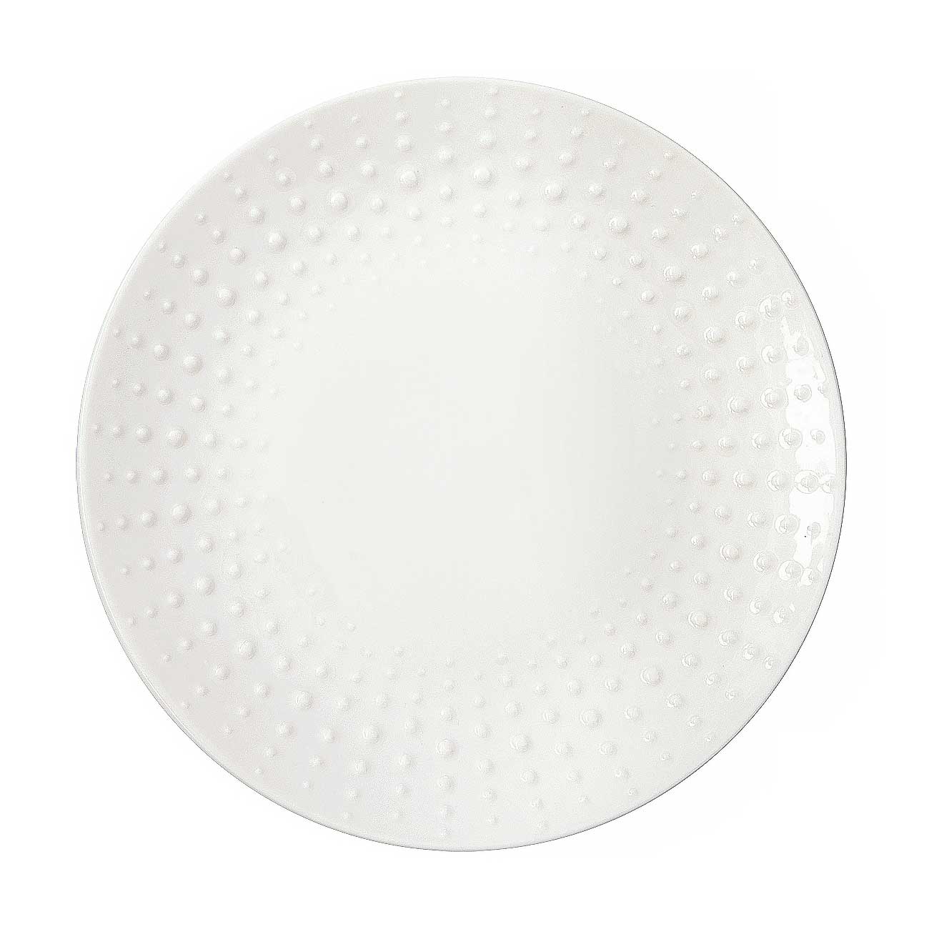 Tányér, étkészlet Drops fehér modern porcelán kis desszertes tányér