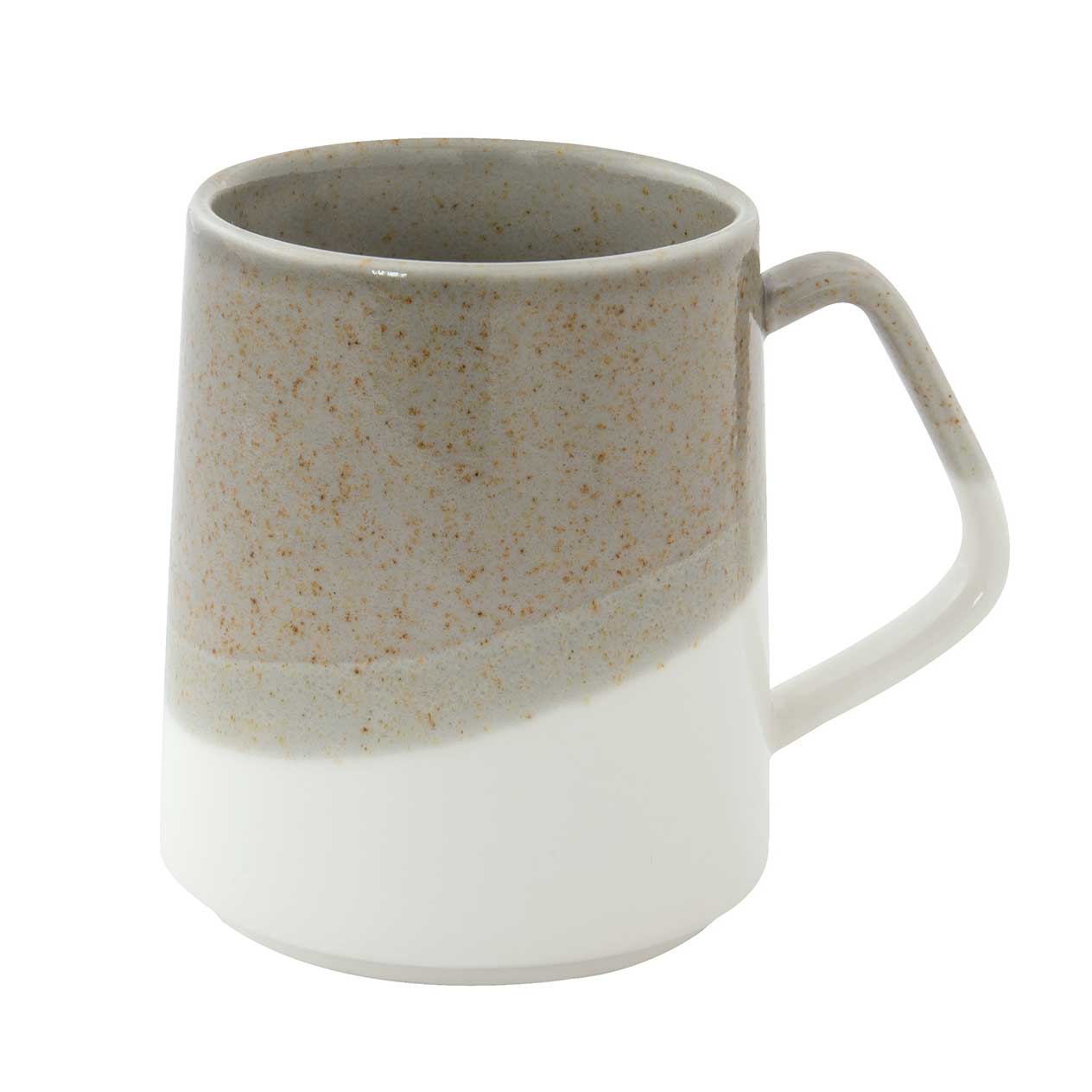 Bögre Dupla színes porcelán bögre barna fehér