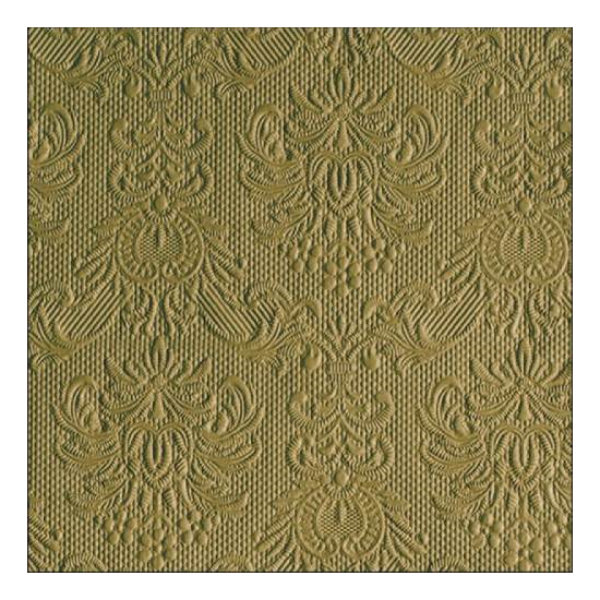 Szalvéta Elegance Green Leaf dombornyomott papírszalvéta 33x33cm