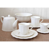 Bögre Elite White fehér porcelán eszpresszó kávés csésze aljjal domború mintával 110 ml