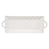 Tál Elite White fehér porcelán nagy sültes kínáló tál domború mintával