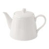 Teáskanna Elite White fehér porcelán teáskanna domború mintával 850 ml