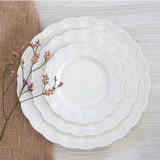 Tányér, étkészlet Elite White prémium fehér 18 részes porcelán étkészlet