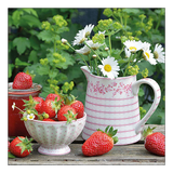 Szalvéta Epres papírszalvéta Sweet strawberries 33x33 cm 20 db-os