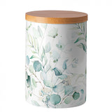 Konyhai tároló Eucalyptus porcelán konyhai tároló szilikon zárógyűrűvel közepes