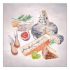 Szalvéta Fromages papírszalvéta 33x33 cm 20 db-os