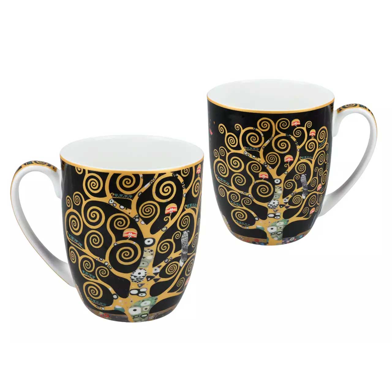 Bögre, csésze Gustav Klimt Életfa porcelán bögre díszdobozban 400 ml