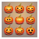 Szalvéta Halloween tök papírszalvéta