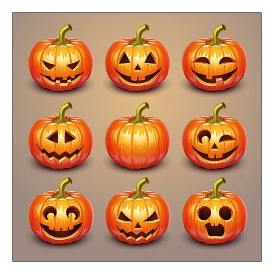 Szalvéta Halloween tök papírszalvéta