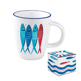 Bögre, csésze Halmintás Porcelán bögre Sardine's Party SARB