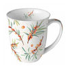 Bögre, csésze Homoktövis porcelán bögre 400 ml