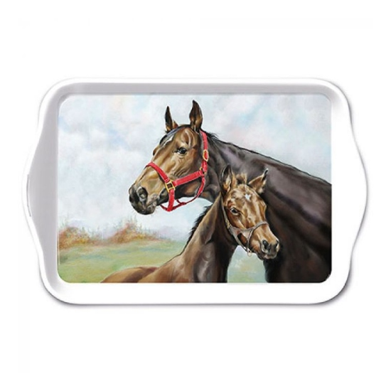 Tálca Horse Love műanyag kistálca 13x21 cm