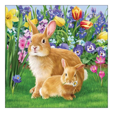 Szalvéta Húsvéti nyuszik papírszalvéta 33x33 cm Mother Bunny
